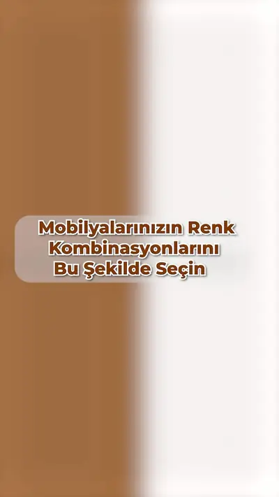 Salonda mobilya renk kombinasyonları: 5 tüyo