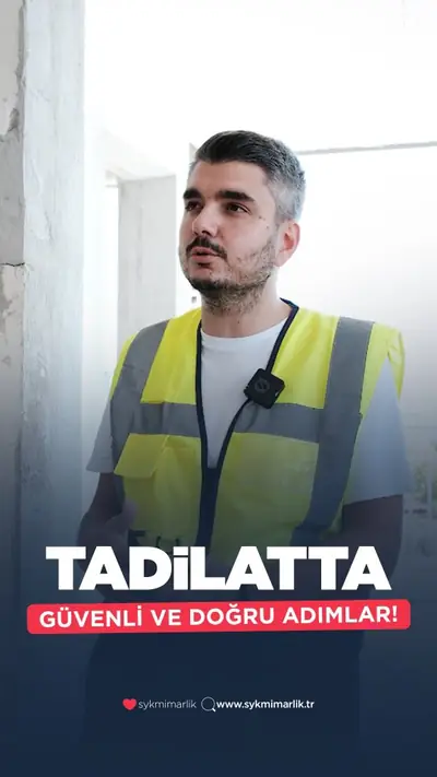 Tadilatta kolon ve kiriş: güvenli tadilatın ilk kuralı