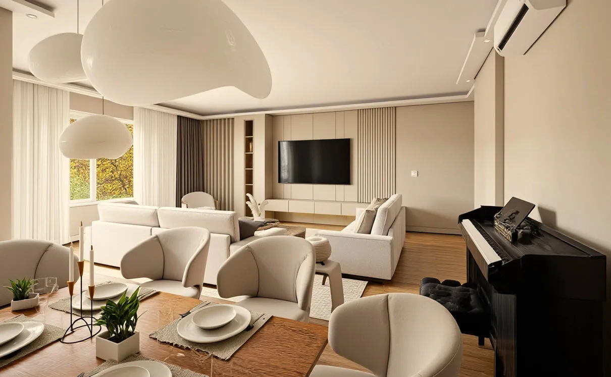 Şirinyalı Projesi – Salon ve yemek alanı